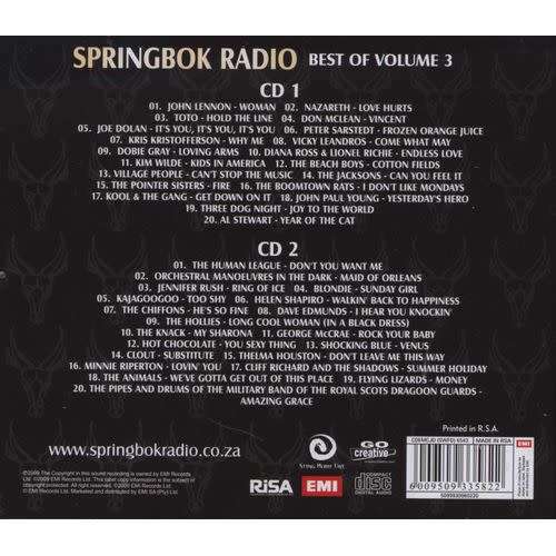 Various - Springbok Radio Top 40 Best of Volume 3 Double CD Rare