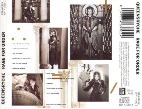 Queensrÿche - Rage For Order CD Import