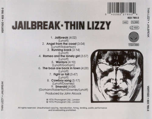 Thin Lizzy - Jailbreak CD Import