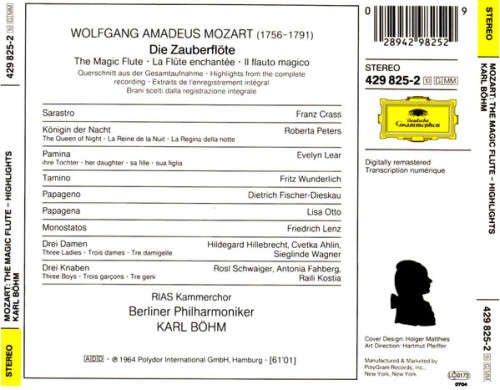 Mozart - Magic Flute Highlights CD Import