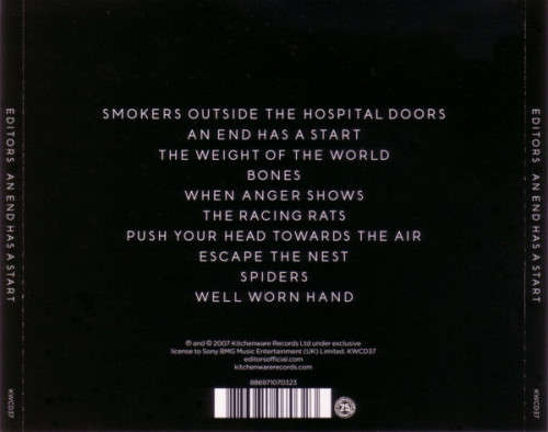 Editors - An End Has a Start CD Import