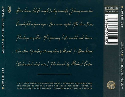 Sandra - Paintings In Yellow CD Import