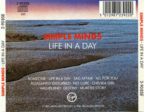 Simple Minds - Life In a Day CD Import