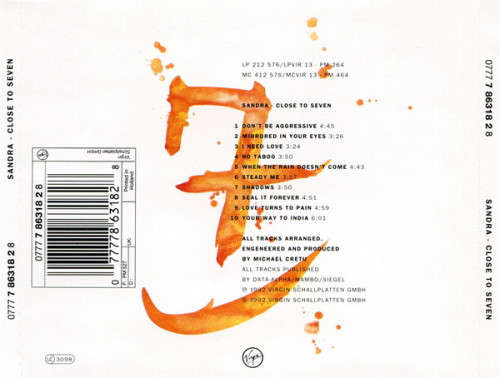 Sandra - Close To Seven CD Import