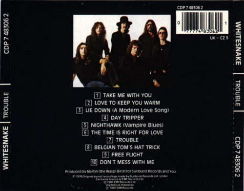 Whitesnake - Trouble CD Import