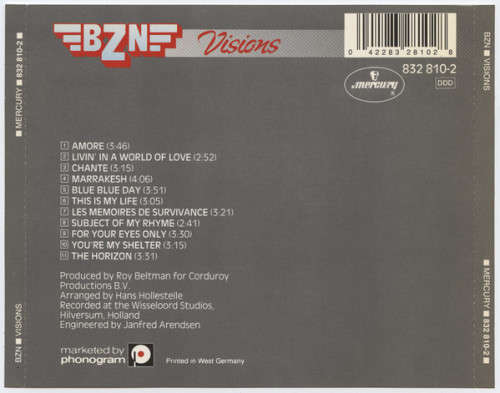 BZN - Visions CD Import