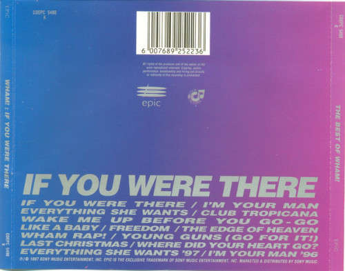 Wham! - Best of Wham! (If You Were There...) CD