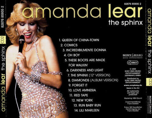 Amanda Lear - The Sphinx (Das Beste Aus Den Jahren 1976 - 1983) 3x CD Set Import