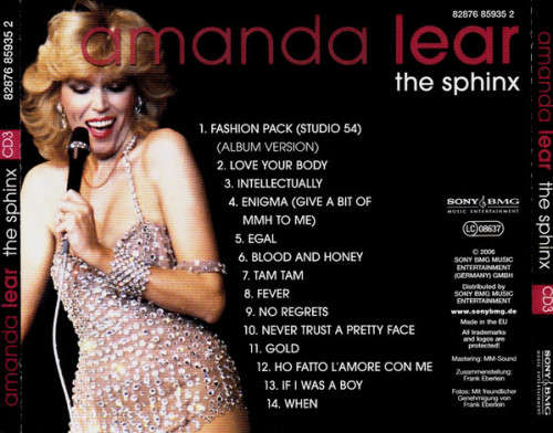 Amanda Lear - The Sphinx (Das Beste Aus Den Jahren 1976 - 1983) 3x CD Set Import