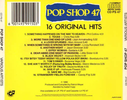 Various - Pop Shop 47 Rare CD