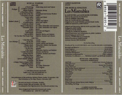 Cameron Mackintosh :Alain Boublil &  Claude-Michel Schönberg  Les Misérables (Original London Cast)