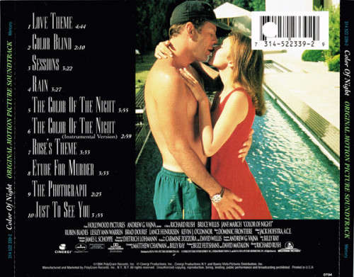 Soundtrack - Color Of Night CD Import