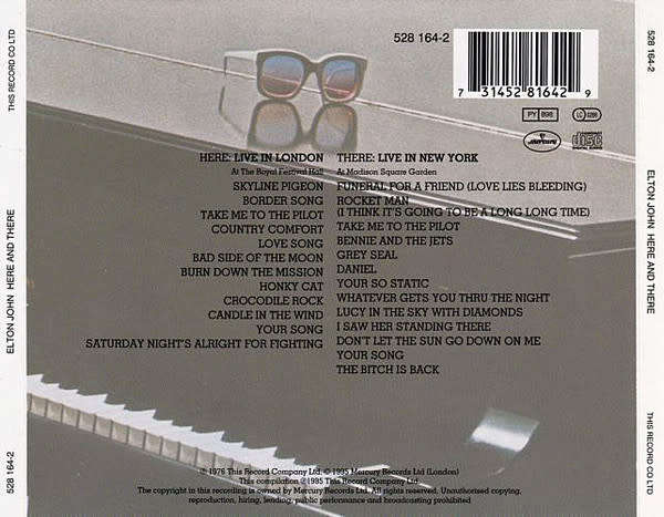 Elton John - Here & There Double CD Import