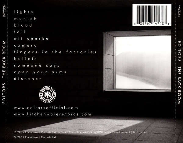 Editors - The Back Room CD Import