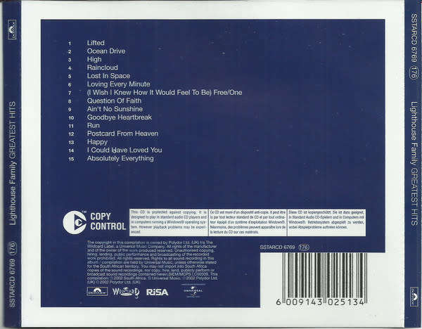 Lighthouse Family - Greatest Hits CD