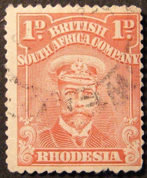 British South Africa Company 1d Red Admiral - fine used