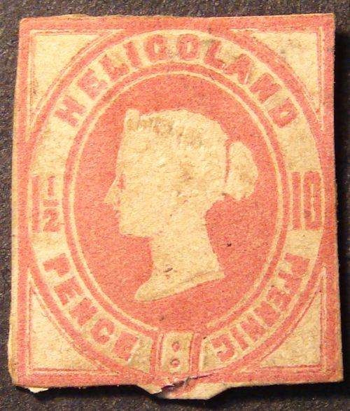 Heligoland Embossed imprint stamp - MINT