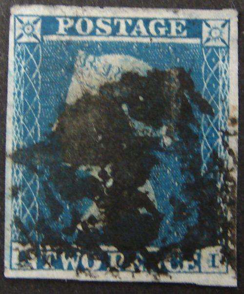 Queen Victoria 1841 2d Blue - small crown - SG14 Type 3 - Imperforate -Huge margins - CV R2000 +