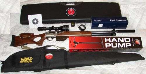 Superb Hatsan Galatian 4.5mm PCP rifle with many extras