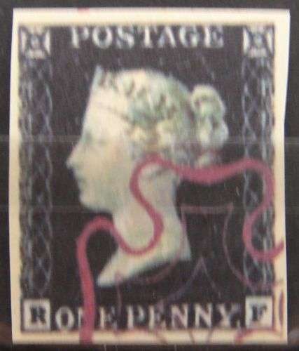 SUPERB 1D BLACK FULLY GUMMED (FORGERY)