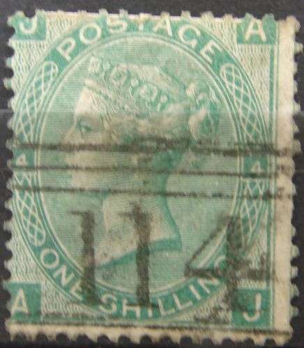 FINE USED 1 SHILLING GREEN RARE CV R2200