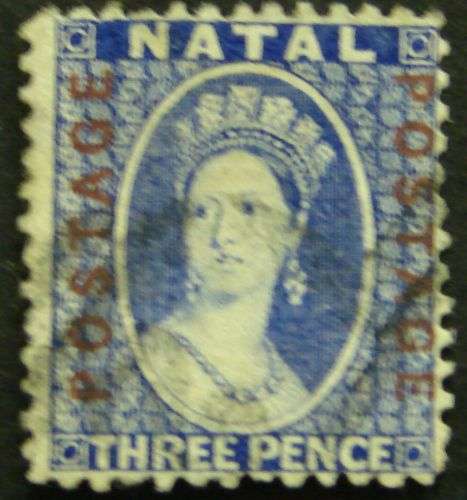 RARE NATAL 3D POSTAGE OVERPRINT FINE USED