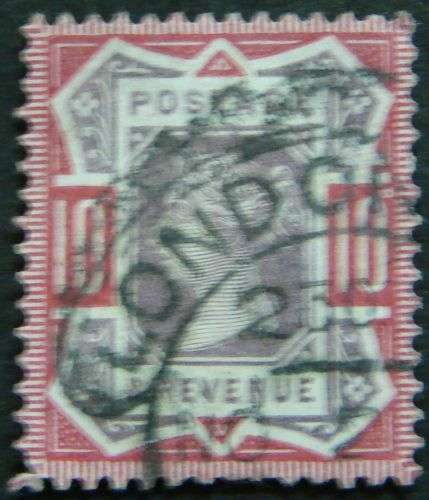 SUPER FINE USED VICTORIA 10D JUBILEE WITH FINE LONDON CANCEL