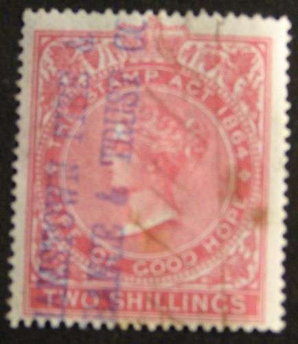 COGH QUEEN VICTORIA 2/- REVENUE FINE USED EXCELLENT CANCEL