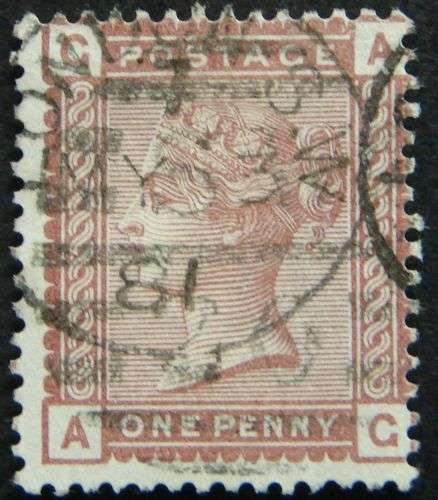 QUEEN VICTORIA 1D RED CROWN W/M SG 166 CV R150