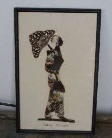 AFRICAN LADY - MADE WITH REAL BUTTERFLY WINGS - SIGNED