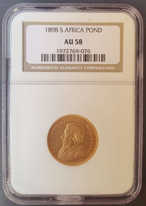 1898 GOLD Pond NGC Graded AU58 High Grade