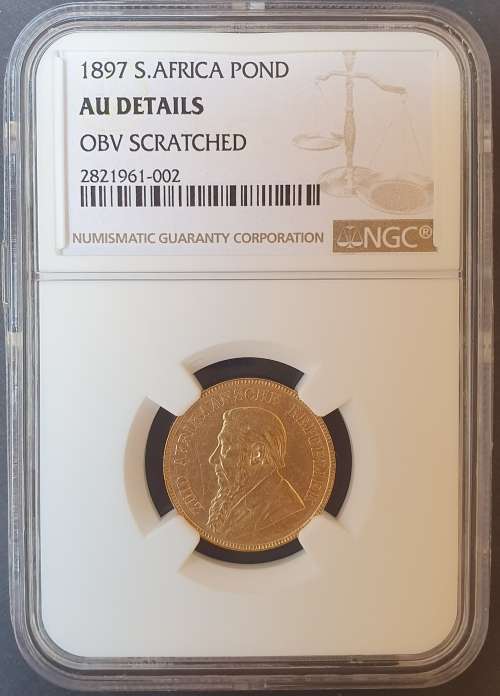 1897 GOLD Pond NGC Graded AU DETAILS