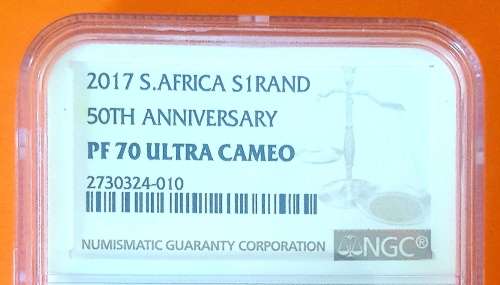 2017 Silver Krugerrand NGC PF70 ULTRA CAMEO - Perfect 50th Anniversary