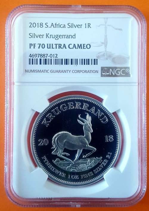 2018 Silver Krugerrand NGC PF70 ULTRA CAMEO - (Perfect)