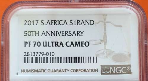 2017 Silver Krugerrand NGC PF70 ULTRA CAMEO - Perfect 50th Anniversary