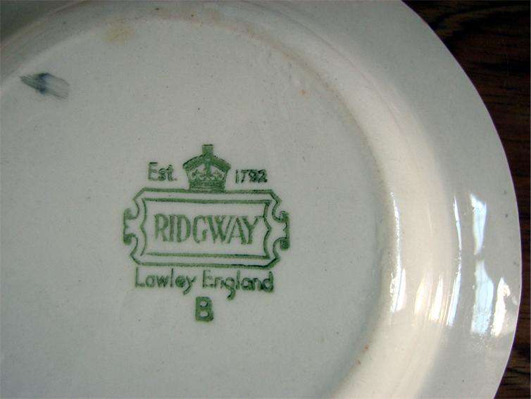 1792 RIDGWAY LAWLEY ENGLAND DESSERT BOWLS {1 bid for both} CRAzzy R1