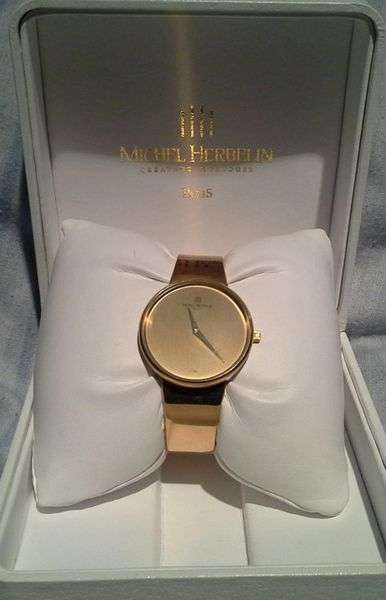 Michel Herbelin Paris gold plated womans watch excellent condition