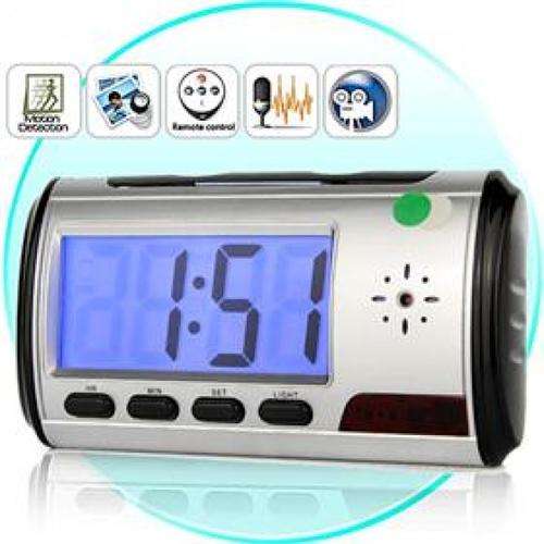 Spy Clock Camera Digital Video Recorder with Motion Detector & Remote Control & Web-Camera