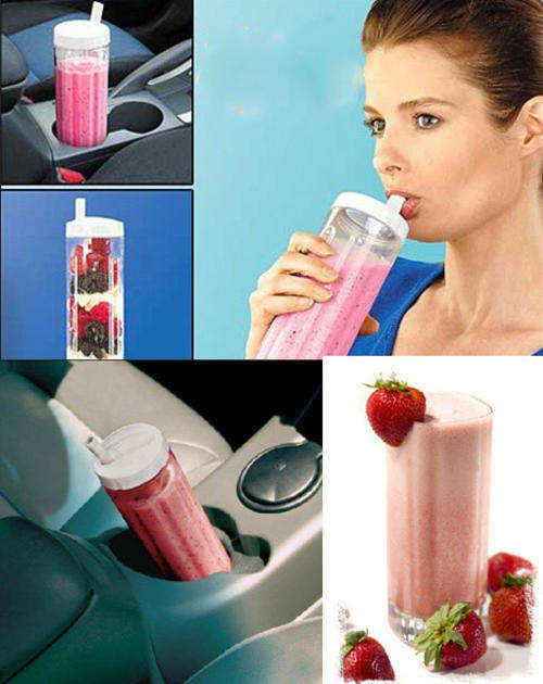 Shake 'N Go Mini Mixer Blender - ready to do smoothies