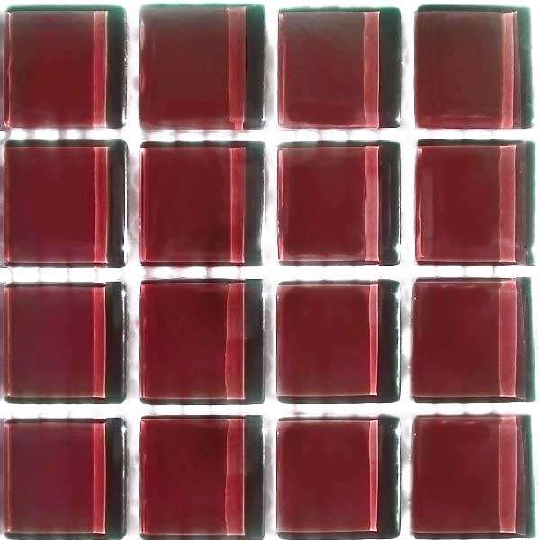 Crystal Glass Mosaic Tiles 23mm x 23mm - GRAPE