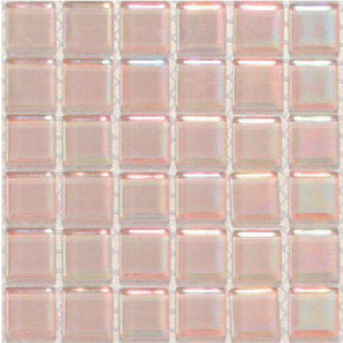 Reflective Crystal Glass Mosaic Tiles 15 x 15 - PEARL LILAC
