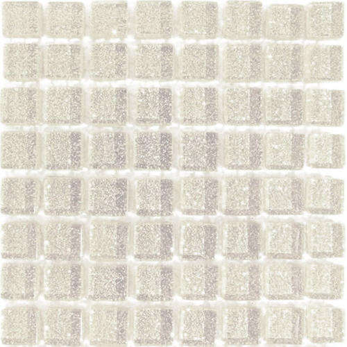 Crystal Glass Mosaic Tiles Mini Glitter 10 x 10 - WHITE