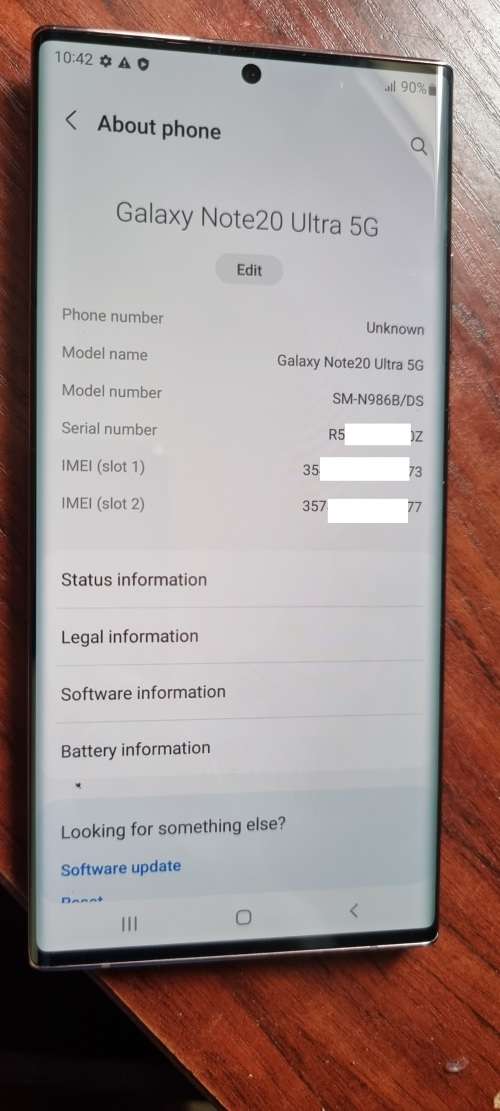 Samsung Galaxy Note 20 Ultra 256GB 5G Dual Sim Mystic Bronze  (READ CAREFULLY)