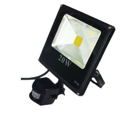 20W PIR LED Floodlight With Motion Sensor IP66 Slim