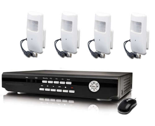 4 Channel AHD CCTV Kit  With Phone Viewing 1.0mp PIR SPY