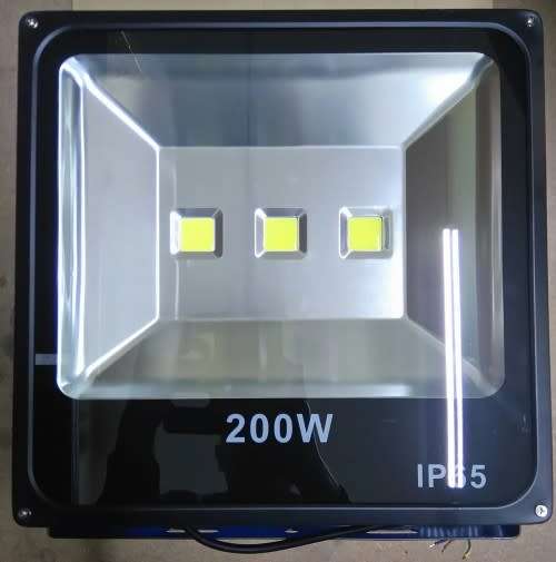 200W LED Flood Light 3 Chip Slim Black