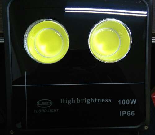 100W LED Flood Light 2 Chip Black