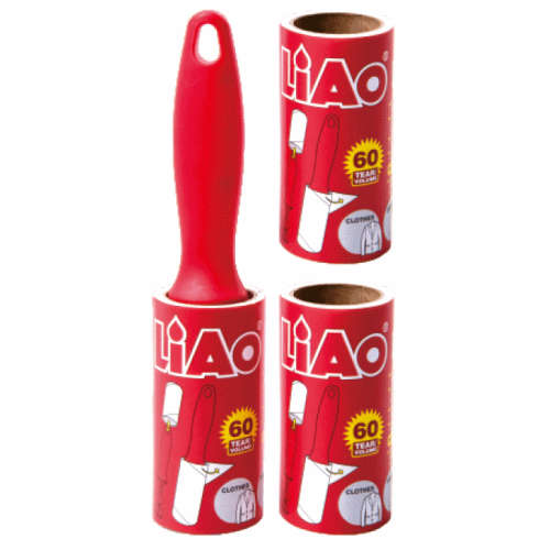 Lint Roller with extra rolls