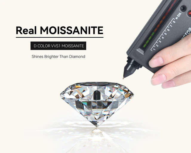 18K Real Gold Plated, V-Shape Moissanite Ring