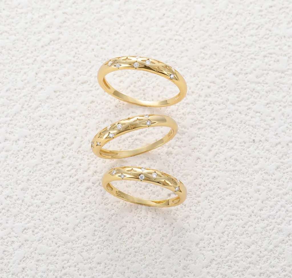 RARE BARGAIN!!! 18K Gold Plated, 925 Sterling Silver Moissaninte Ring LAST 1 of 2024